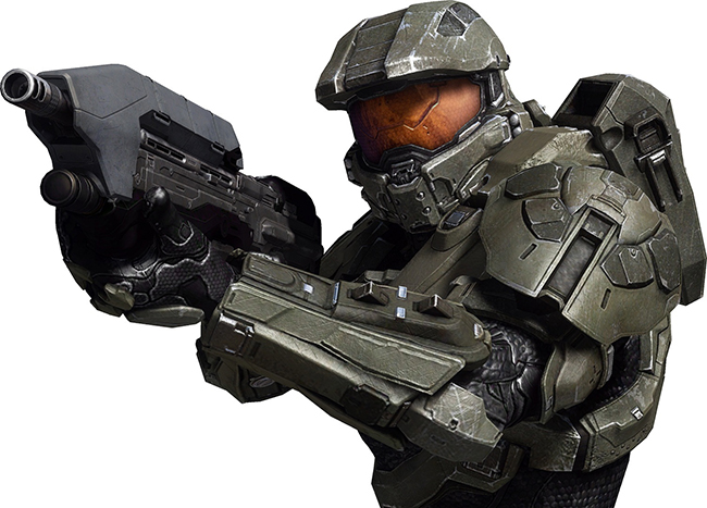 Master Chief with an Assault Rifle
