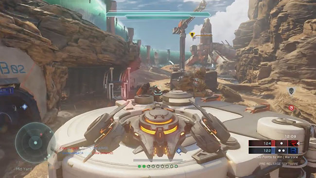 The Phaeton, a flying vehicle appearing in Halo 5. It is usable by players.