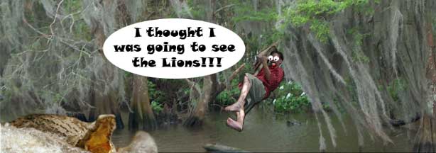 Seriously, there are Crocs in the safari