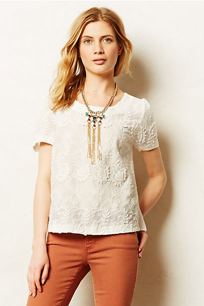 White lace crop top