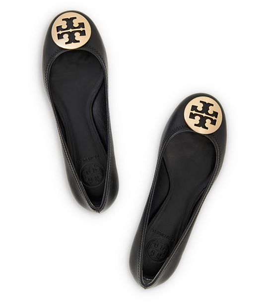 Tory Burch Black Ballet Flats