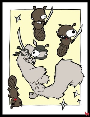 Teenage Mutant Ninja Squirrel!